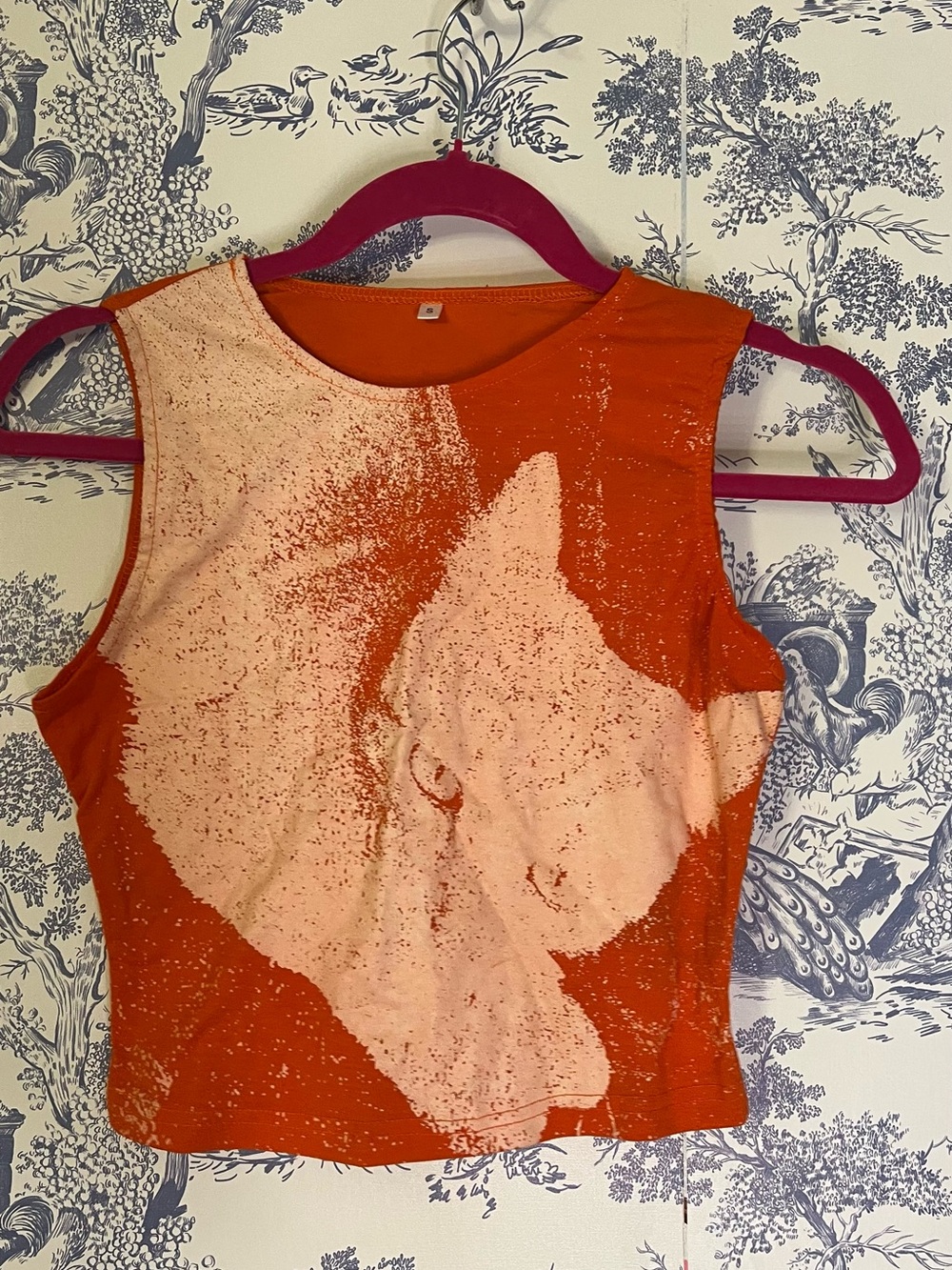 paloma wool inspired orange kitten tank top